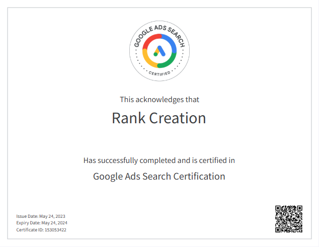 Google certificate